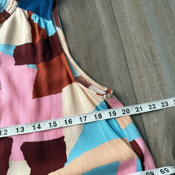 NWT Fate abstract sleeveless top pink multicolor size small - Picture 5 of 7